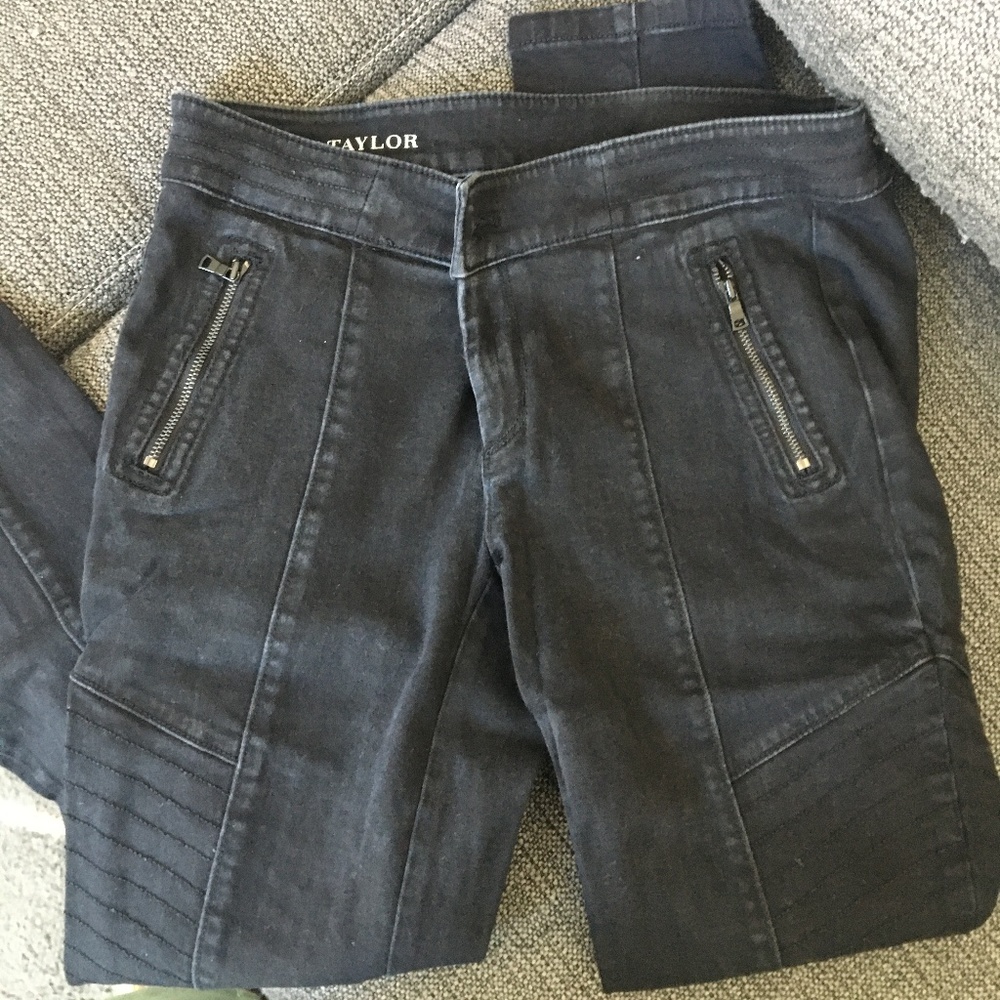 Ann Taylor Distressed Moto Jean - 4